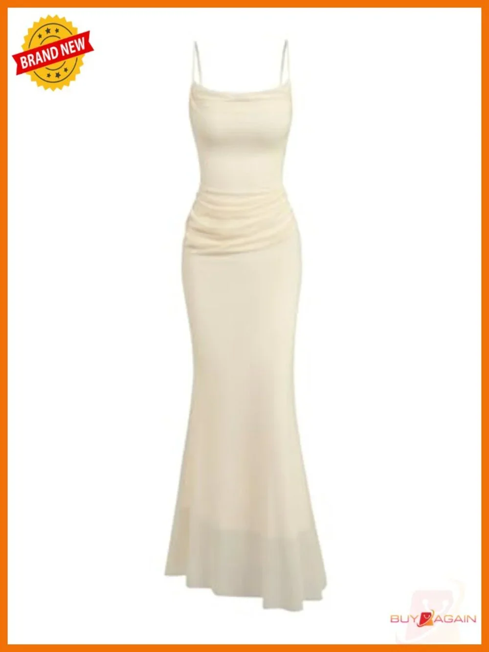 Womens Sleeveless Mesh Mermaid Maxi Dress Backless Lace Up Formal Prom Gown